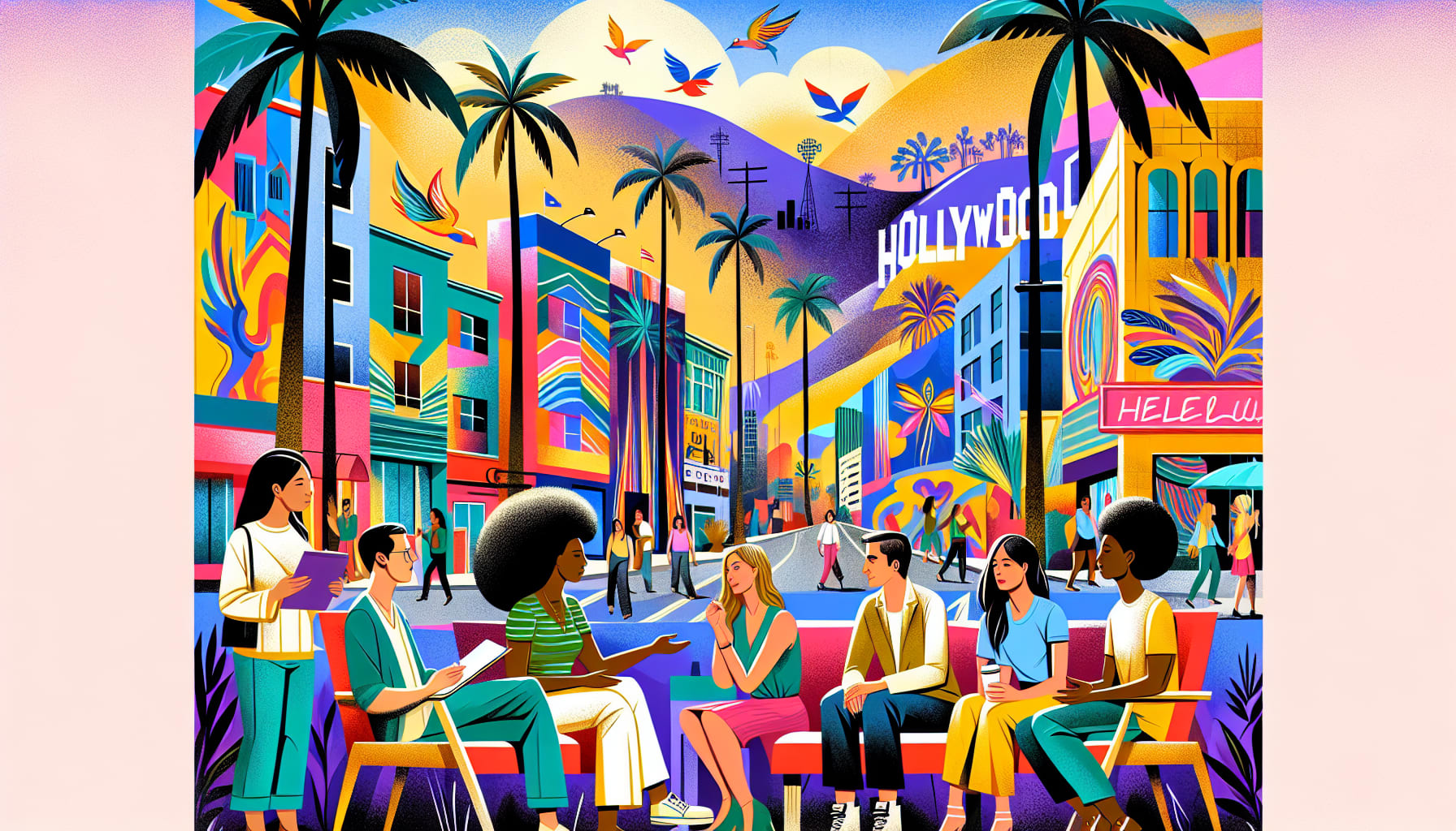 An illustration showcasing specialized therapy options available in Los Angeles.