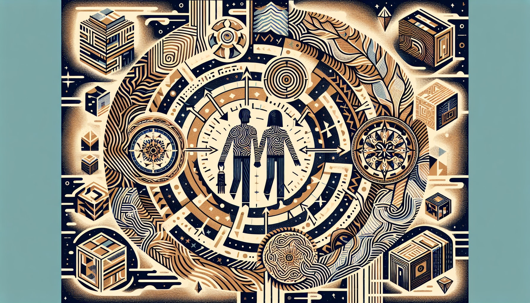 Abstract illustration representing relationship improvement