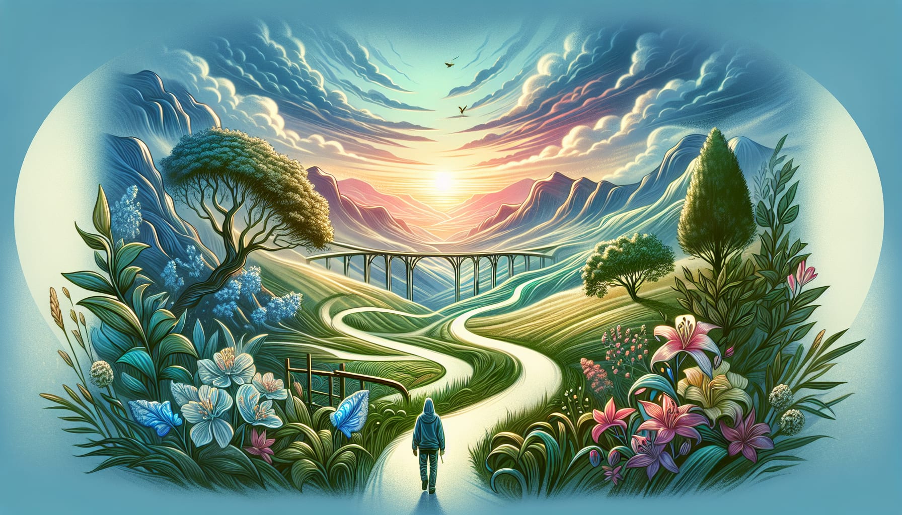 An illustration representing life transitions and relationship issues in therapy.