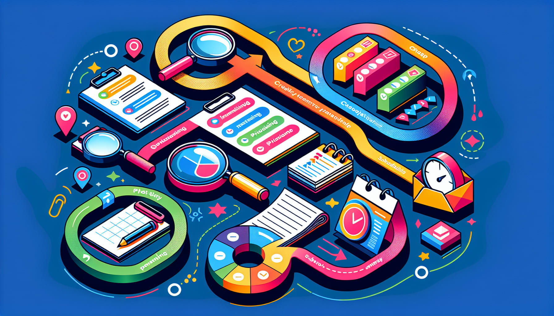 A step-by-step illustration of creating an effective activity schedule.