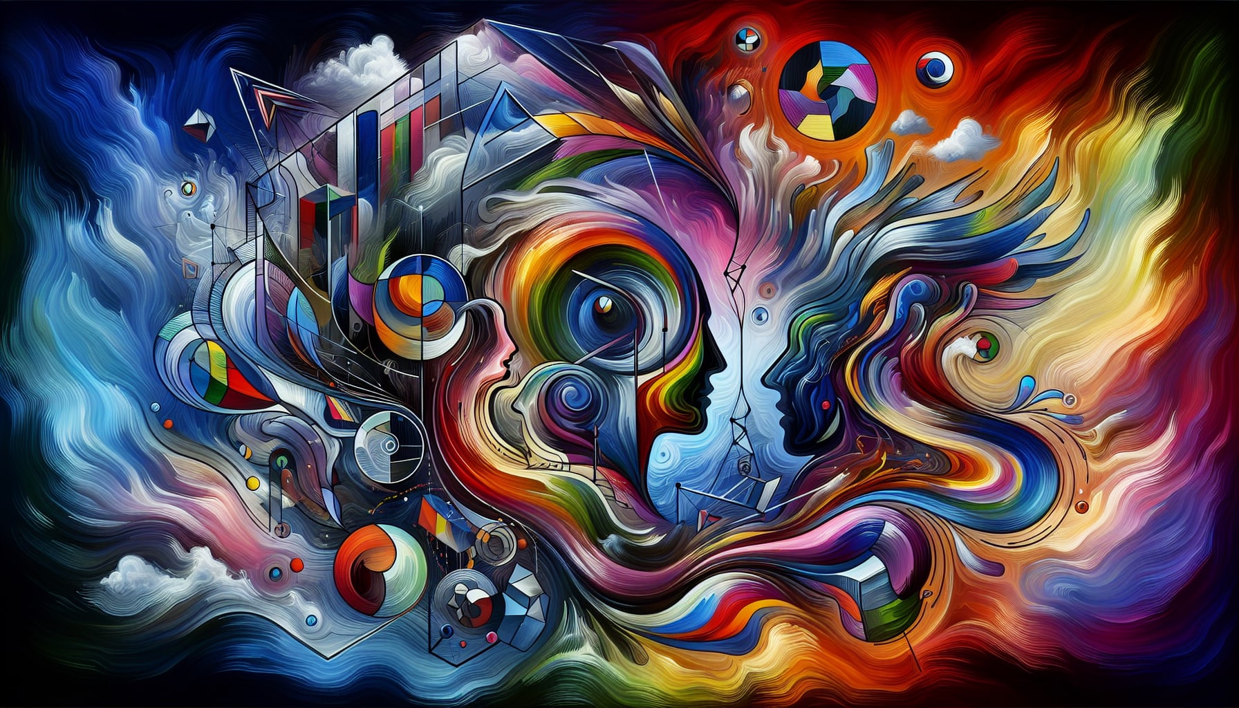An illustration representing the origins of Rational Emotive Behavior Therapy.
