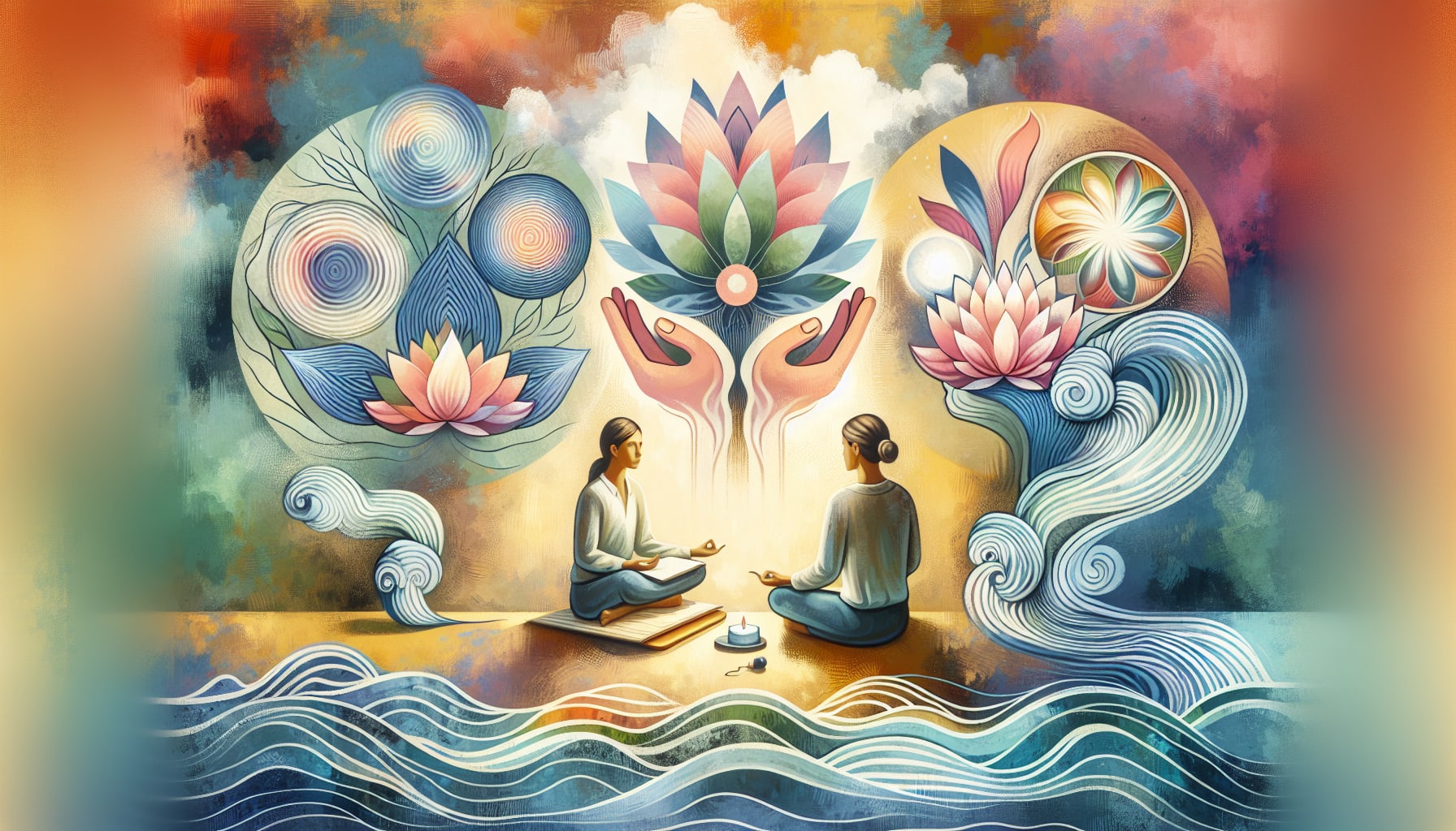 An illustration depicting Acceptance and Commitment Therapy (ACT) for perfectionism.