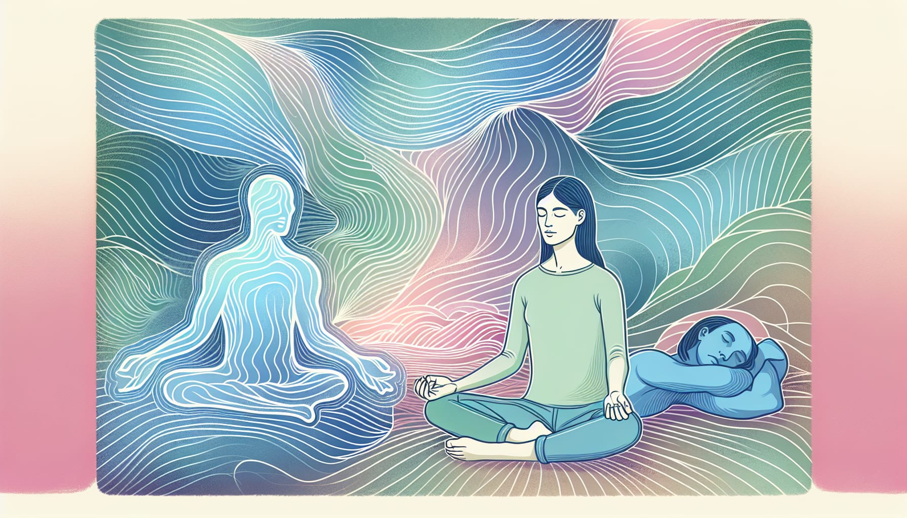 An illustration showcasing practical DBT mindfulness exercises.