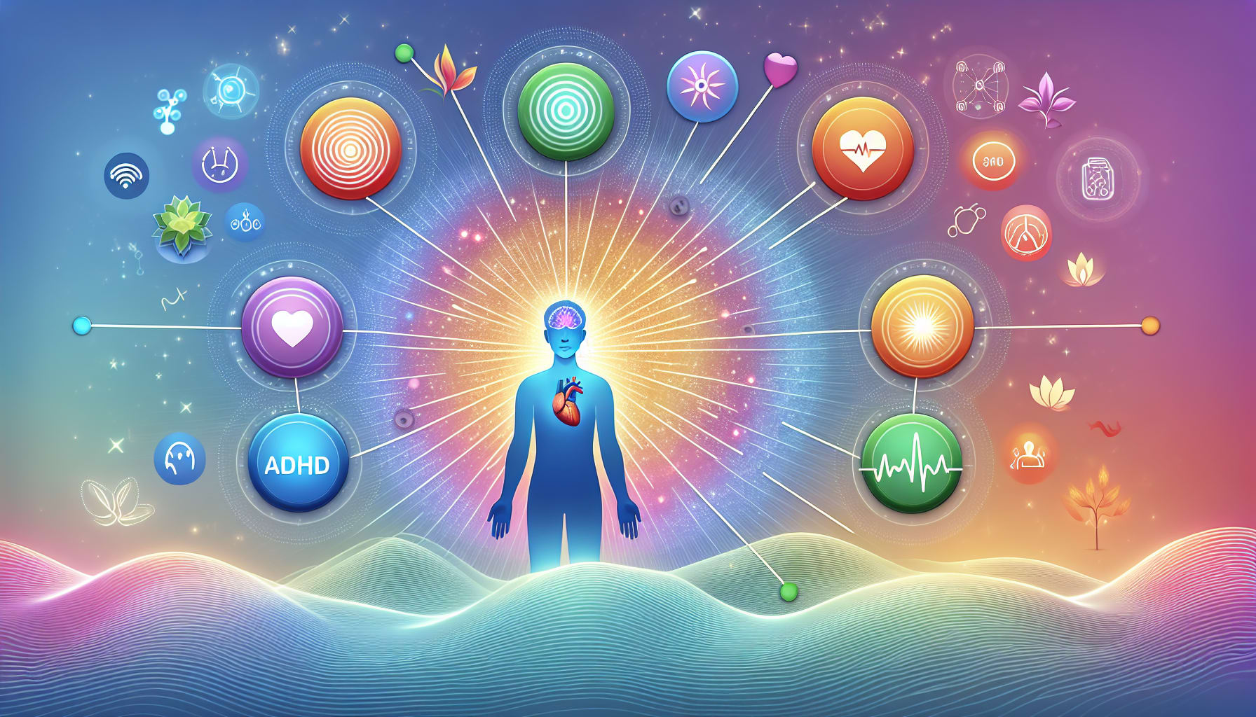 An illustration showing biofeedback for specific conditions.