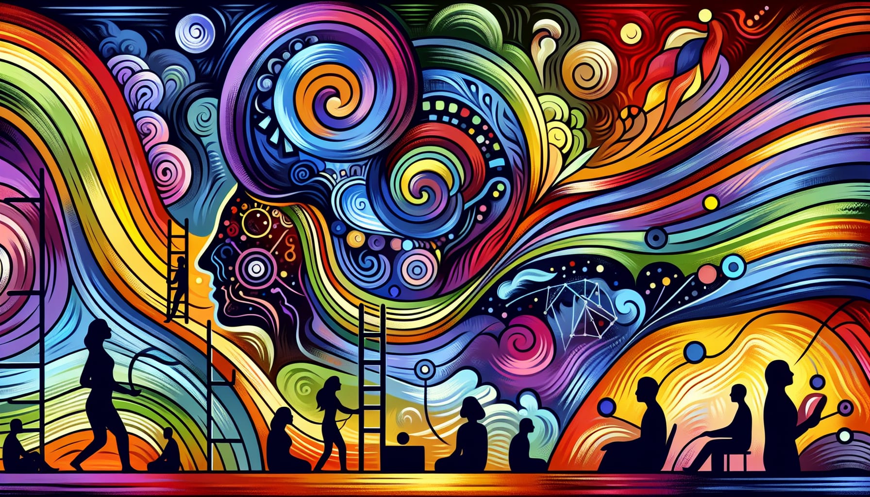 An illustration depicting cognitive behavioral therapy techniques.