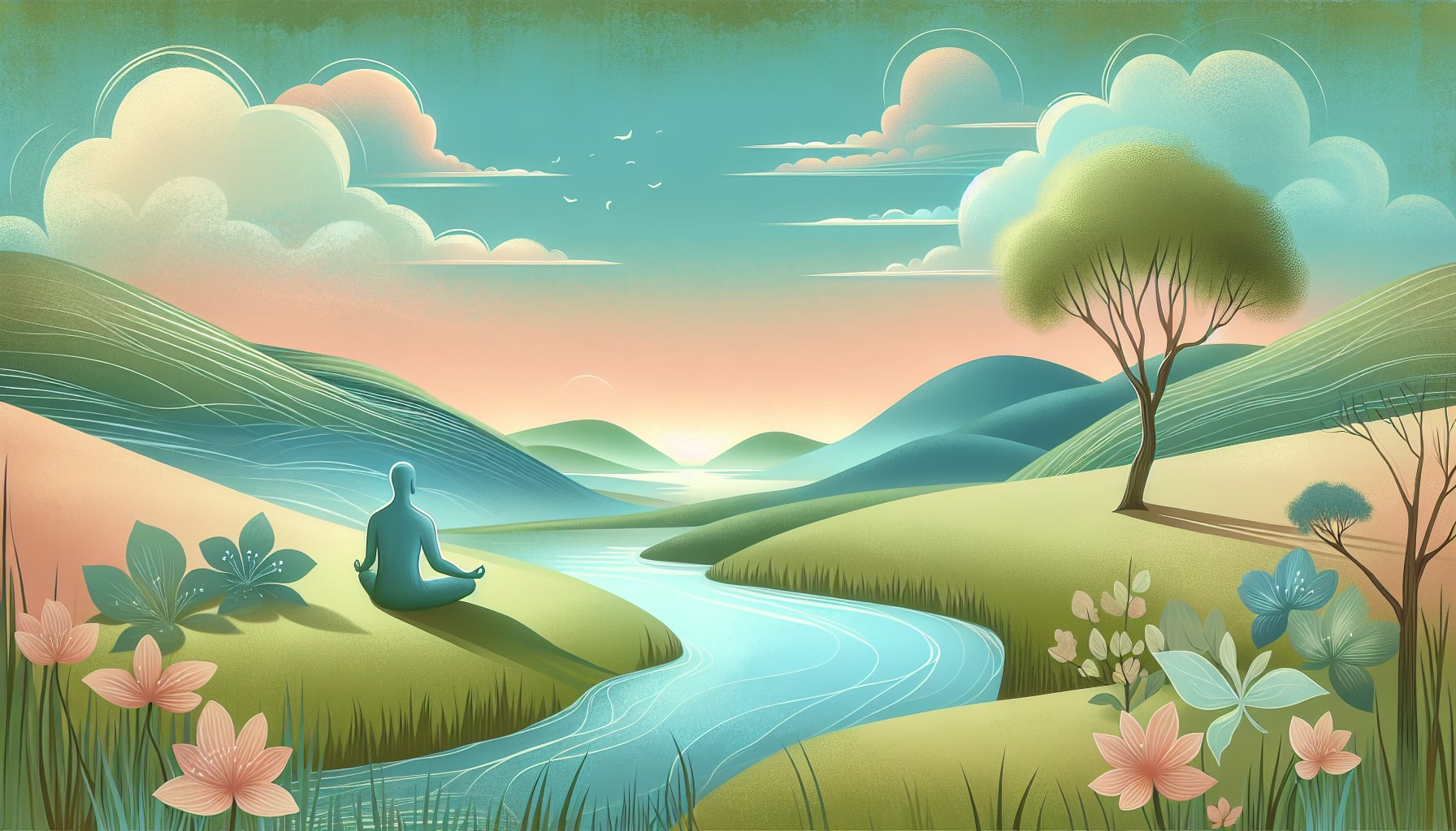 An illustration of mindfulness practices in CBT.