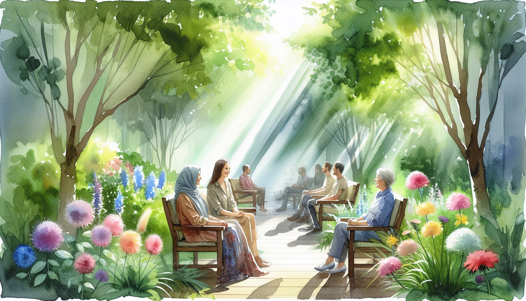 A supportive environment for healing in therapy.