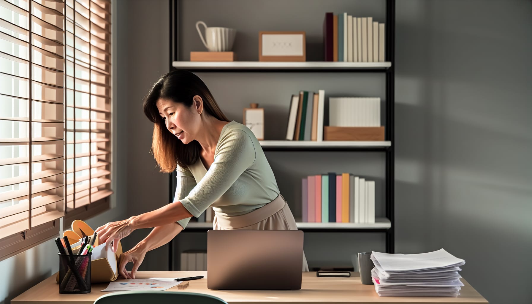 Photo of a person establishing a daily routine, emphasizing the importance of building new habits with CBT