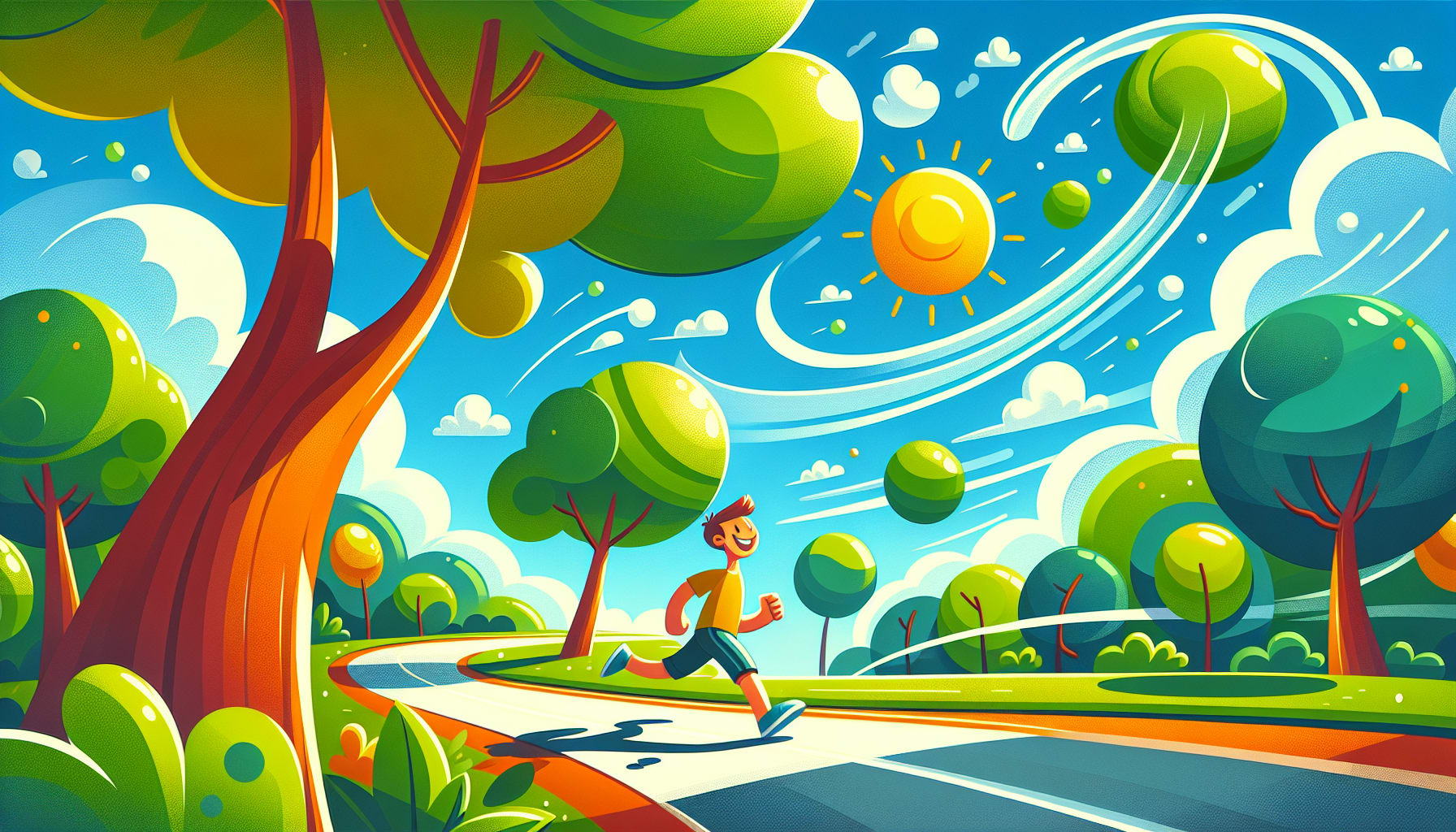An illustration depicting the keystone habit San Diego therapists suggest for success: regular exercise.