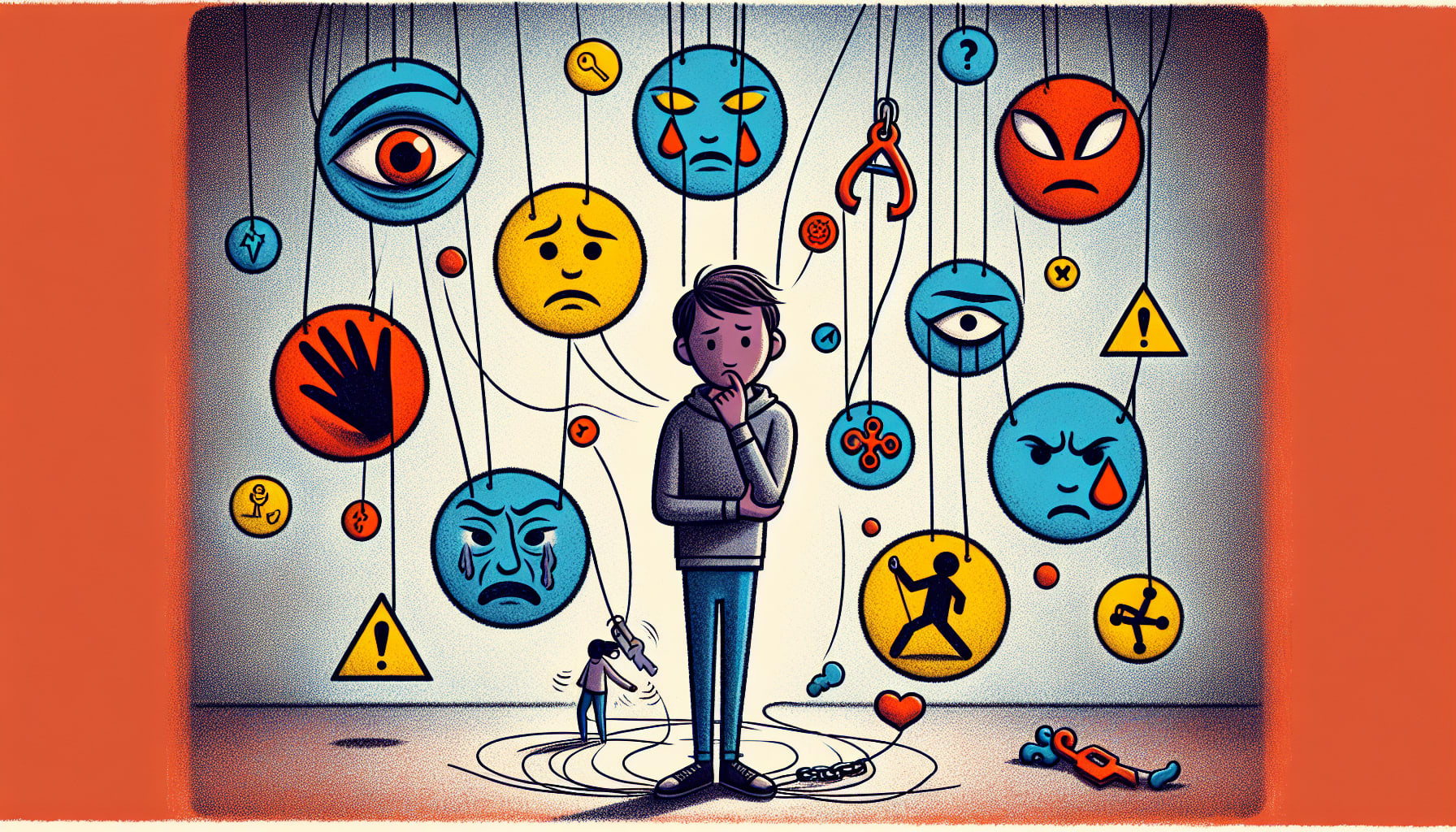 An illustration highlighting common signs of an abusive partner.