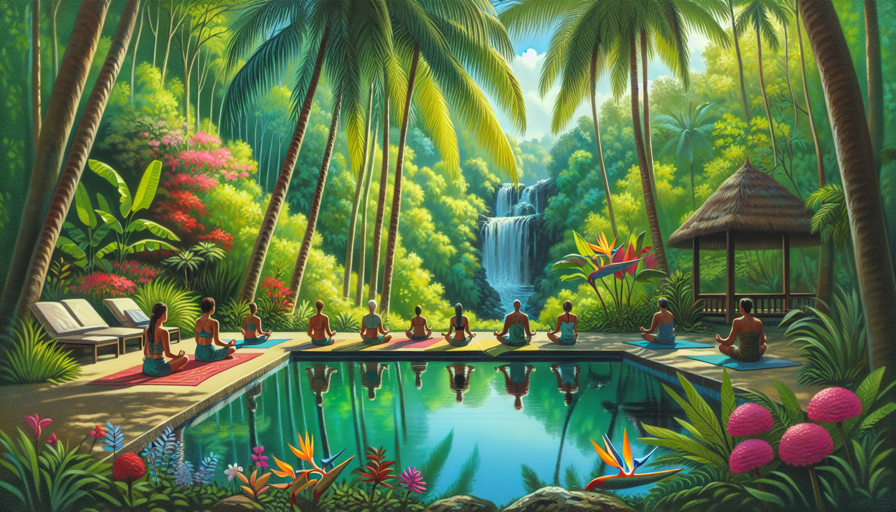 A peaceful scene representing the benefits of attending a wellness retreat in Costa Rica.