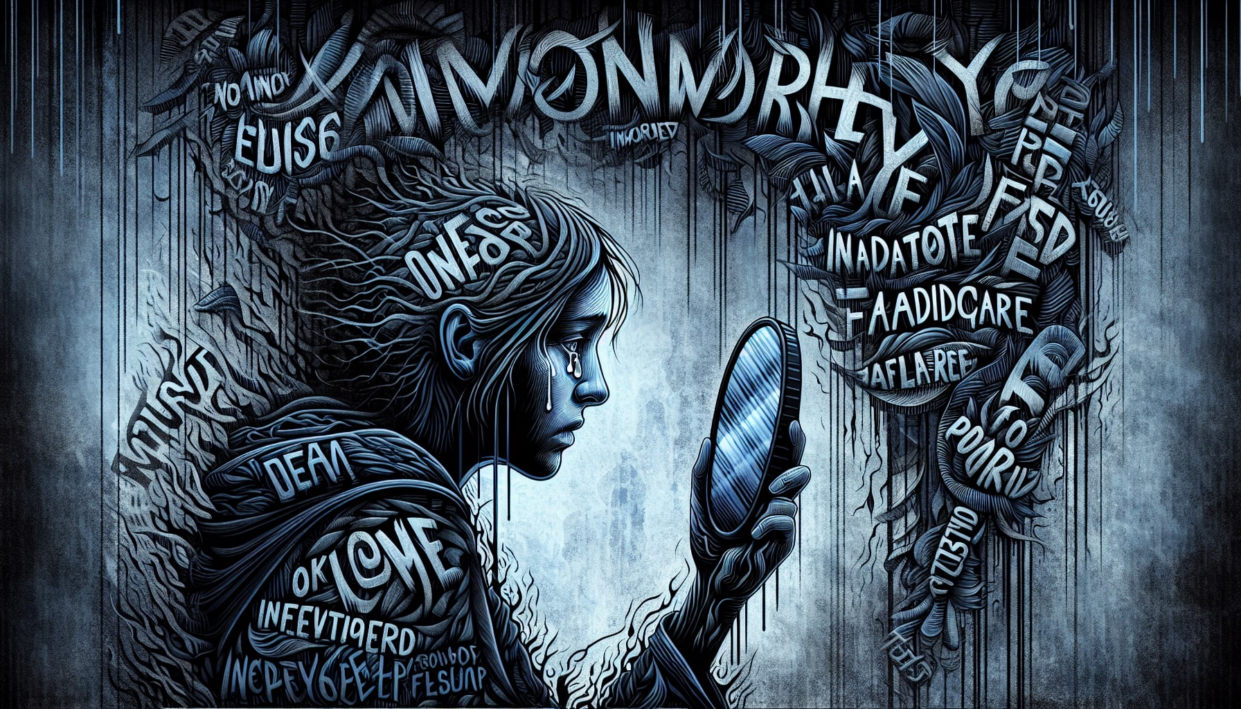 An illustration depicting the impact of negging on self-esteem.