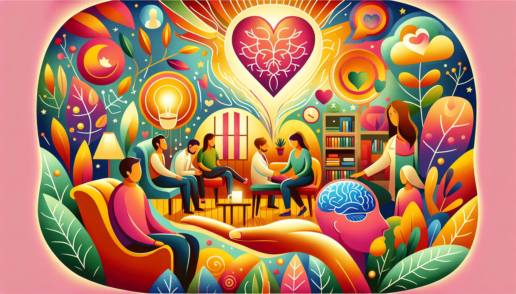 An artistic representation of specialized therapy options for different needs, highlighting various therapeutic approaches.