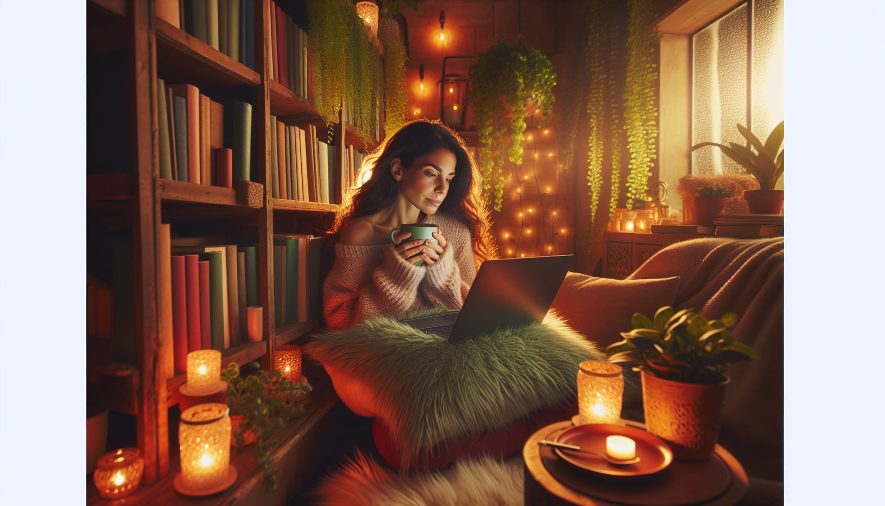 An illustration representing online therapy options available in San Diego, highlighting accessibility and comfort.