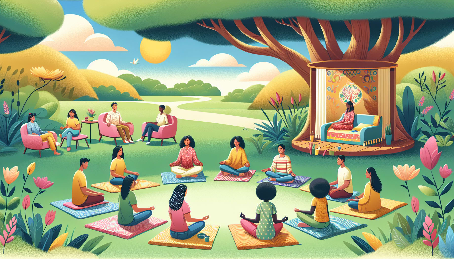 An overview of what to expect at a mental health retreat.