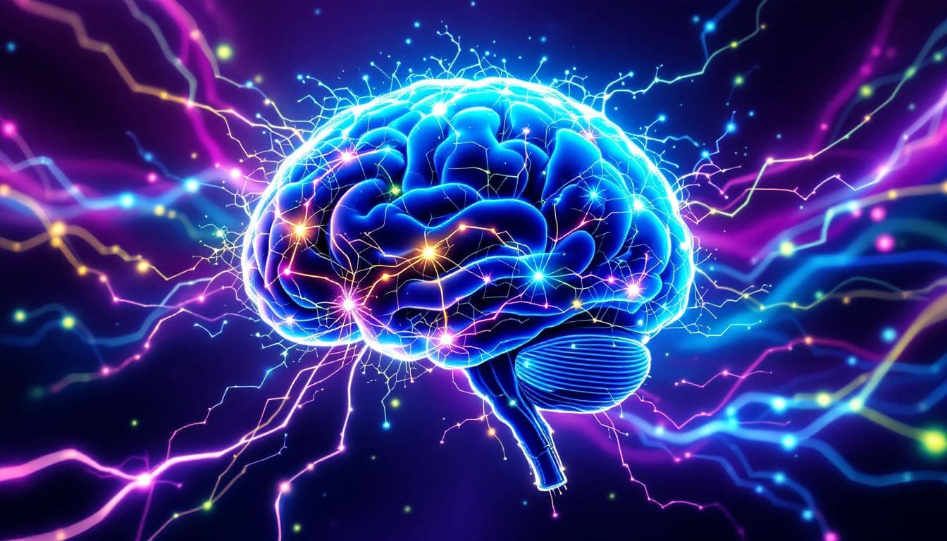 A visual representation of brain benefits from neuroplasticity.
