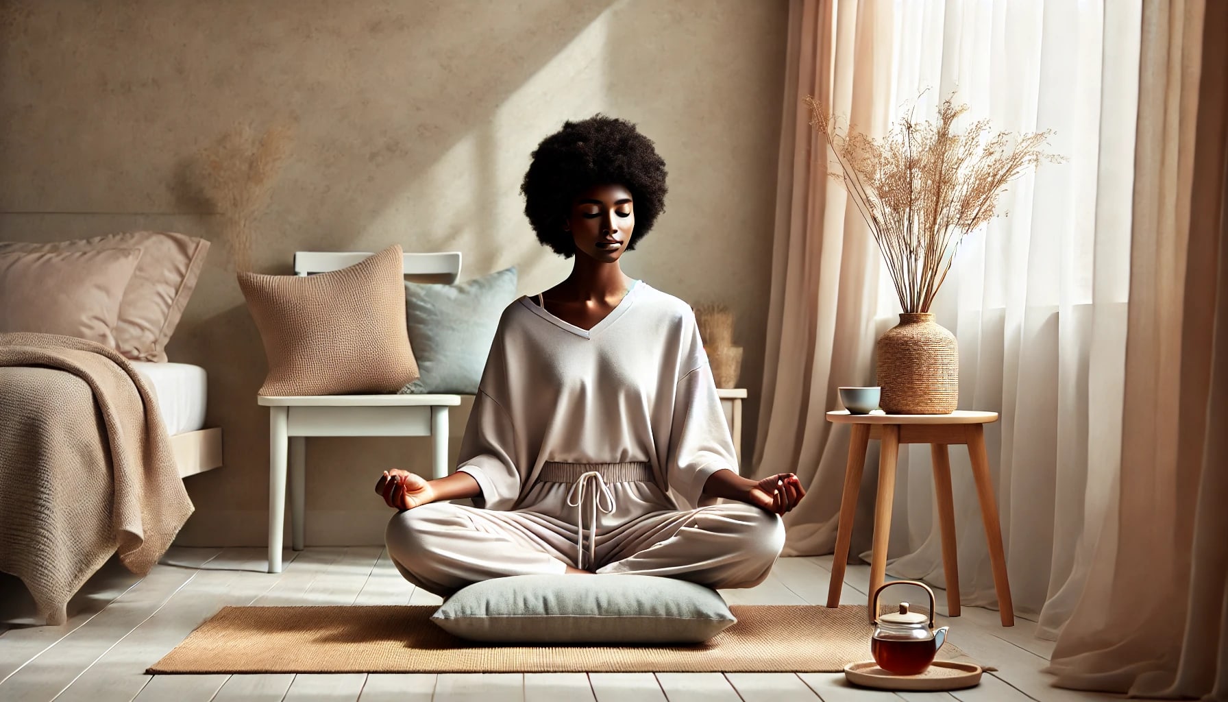 A mental health professional incorporating mindfulness into cognitive behavioral therapy.