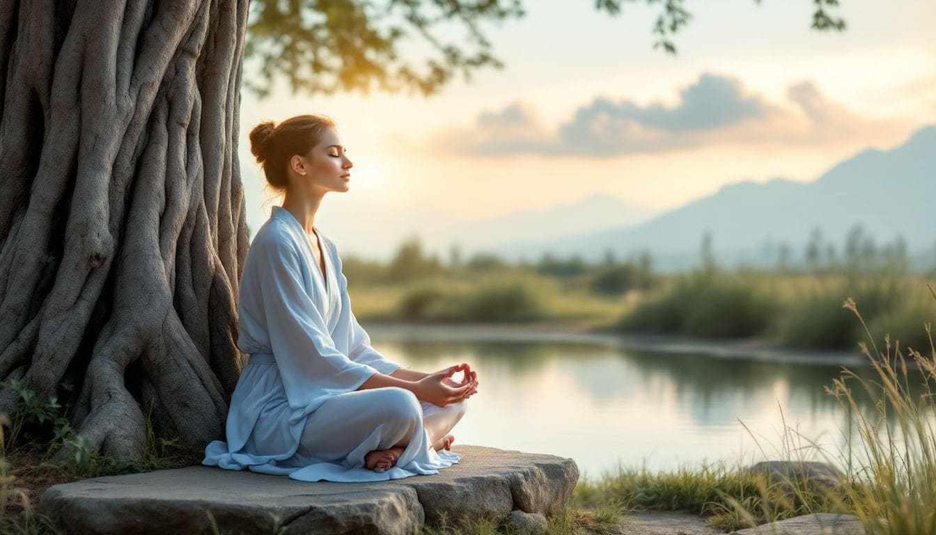 A person practicing somatic exercises for deeper healing.
