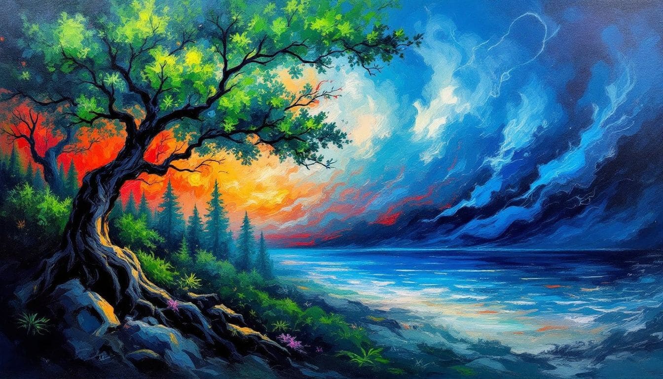 A serene landscape symbolizing the importance of catharsis in emotional well-being.