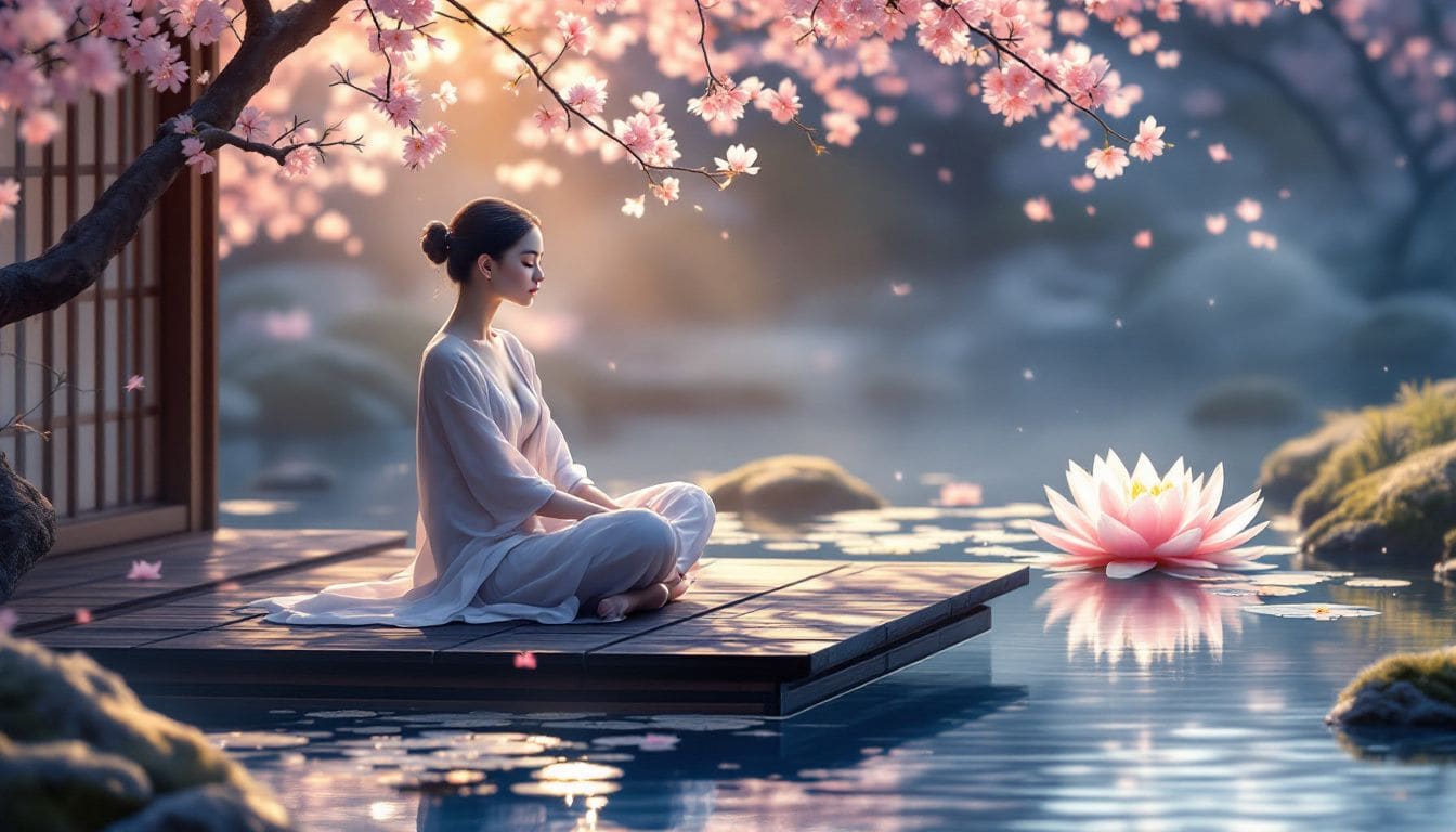 A person practicing mindfulness meditation to improve cognitive function and reduce stress.