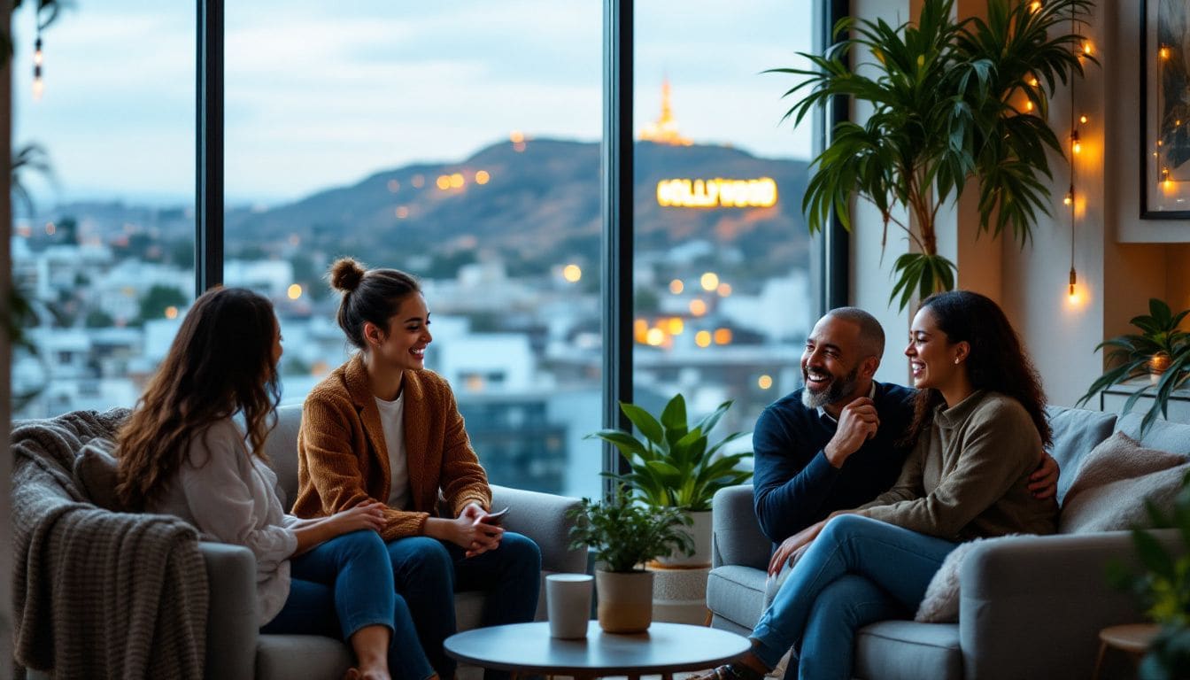 A diverse group of couples consulting with a counselor, showcasing customized counseling options.
