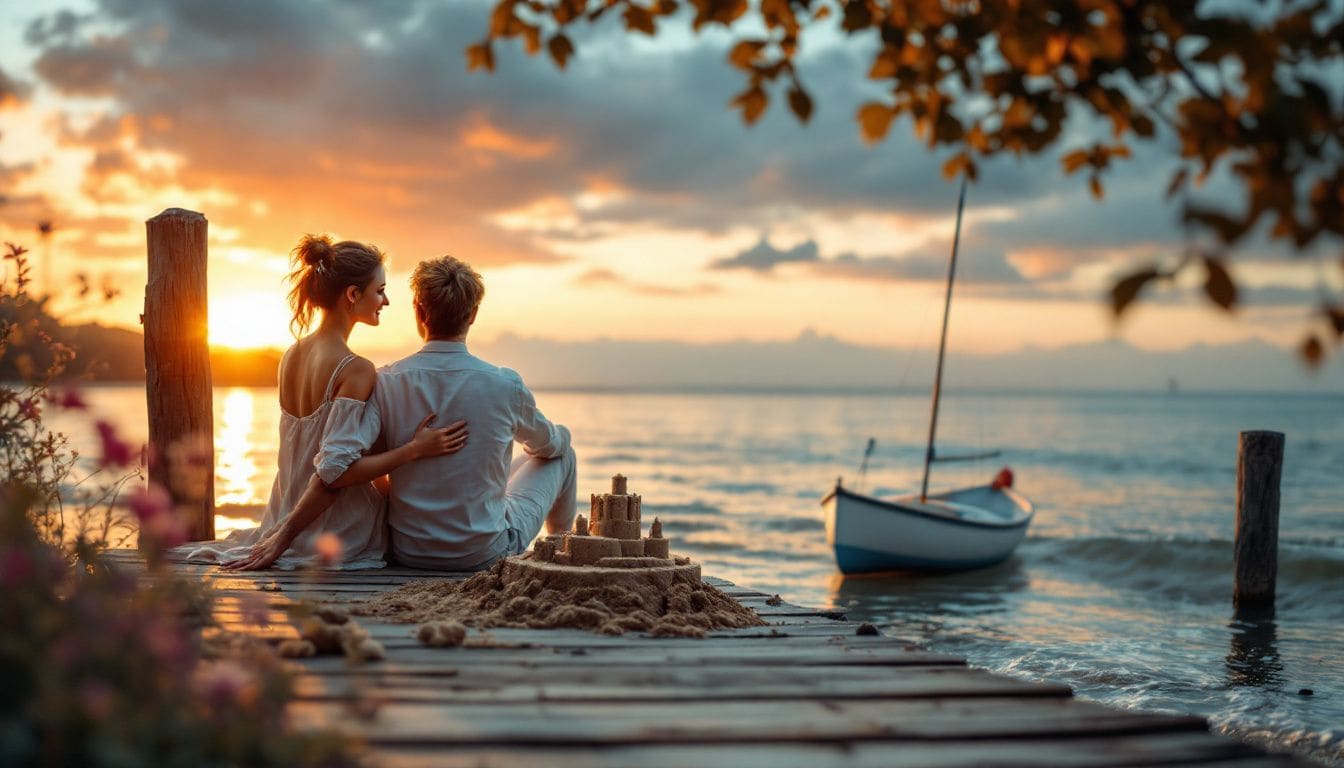 A warm image of a couple strengthening their emotional connection through shared activities.