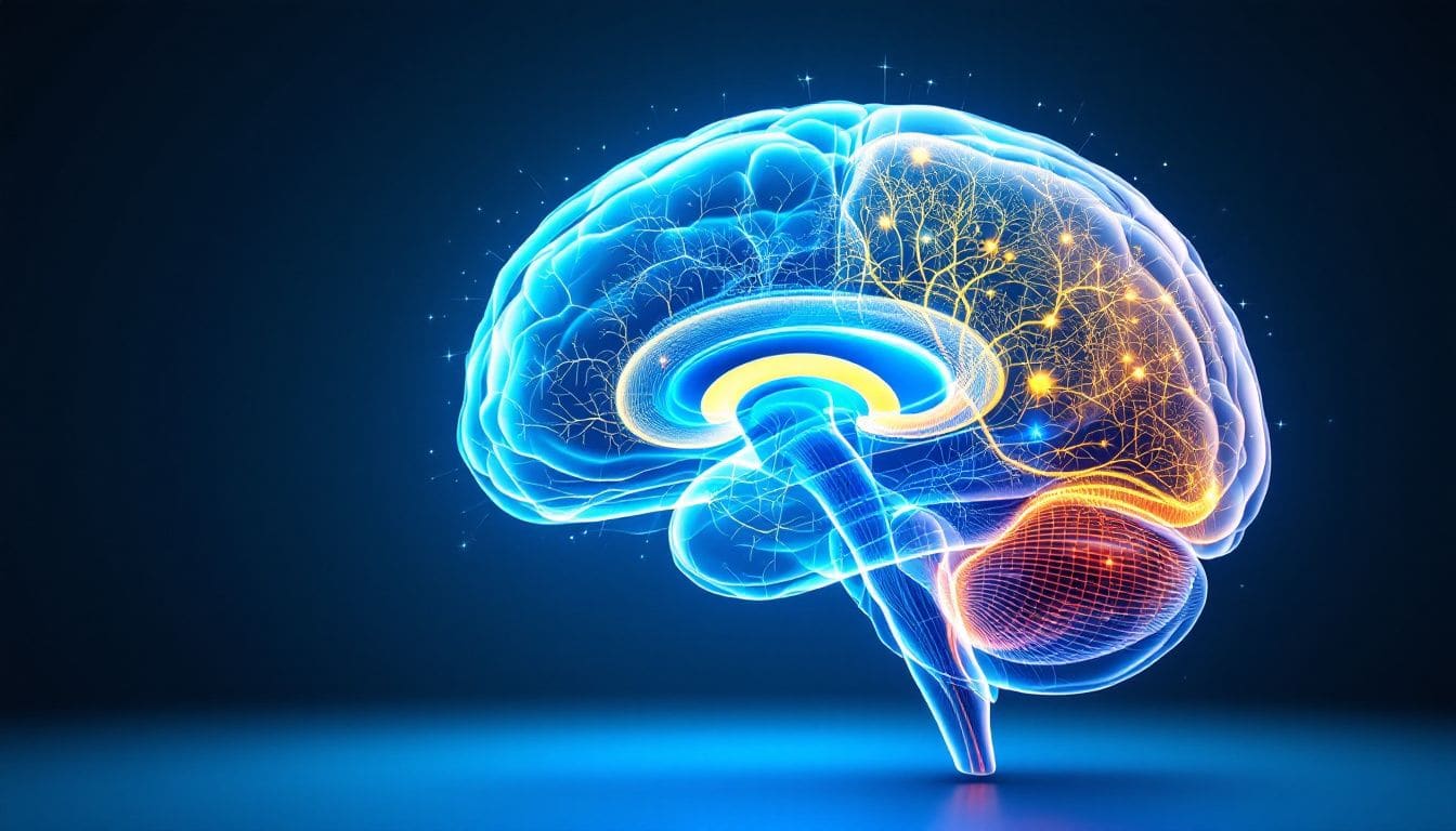 A diagram of brain regions involved in memory processes.