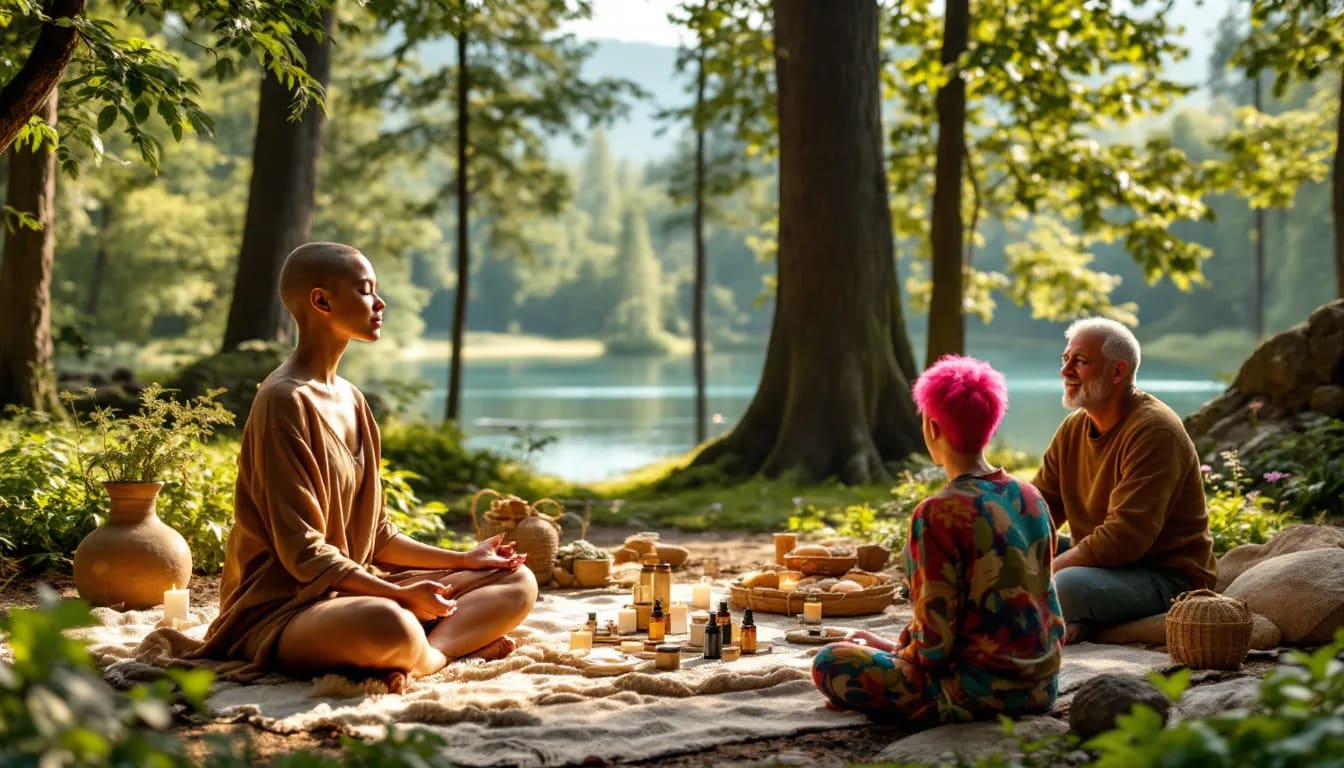 Different individuals who can benefit from a mental health retreat, showing diversity in participants.