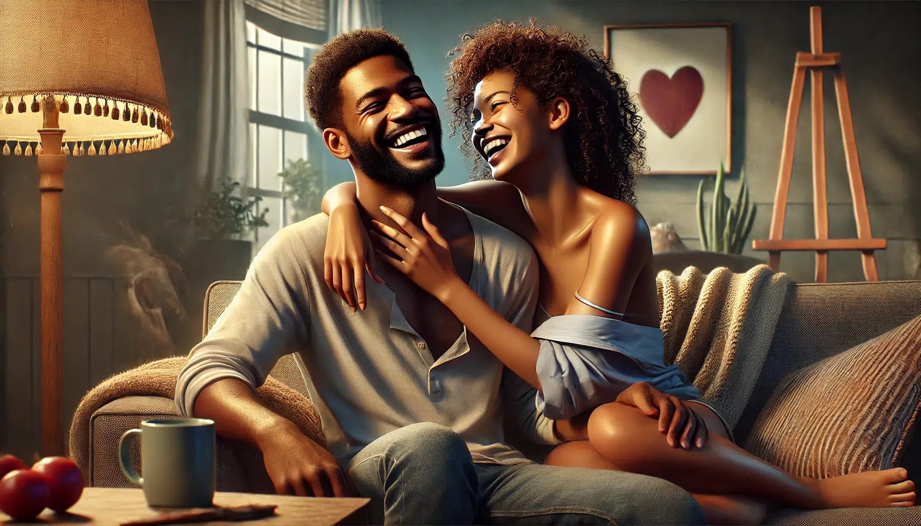 A couple sharing an intimate moment, enhancing their emotional connection.