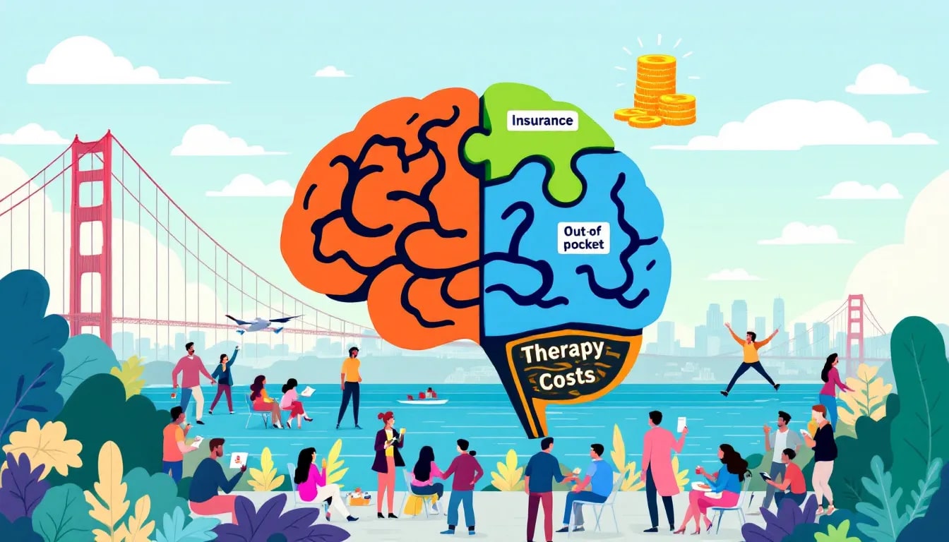 A visual representation of therapy costs in San Francisco.