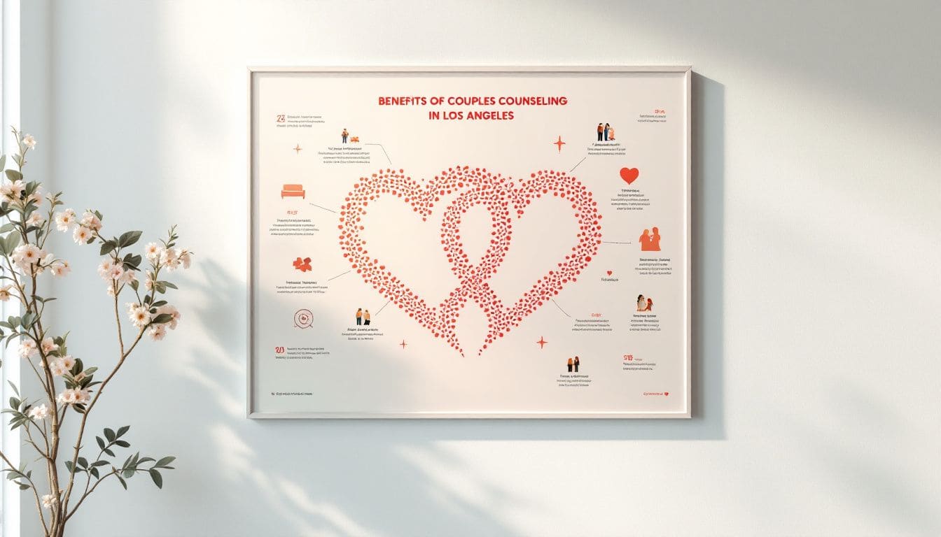 A visual representation of the cost of couples counseling in Los Angeles.
