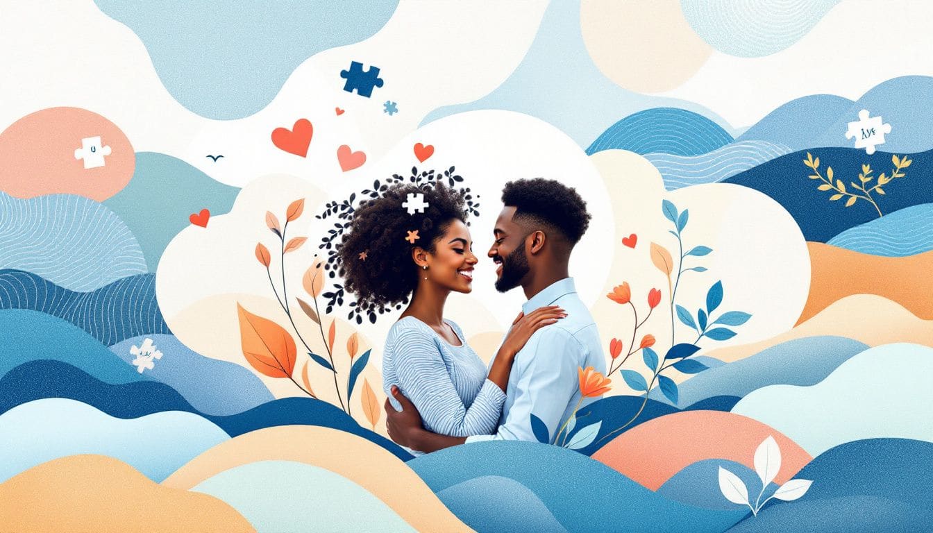 A collage of success stories from couples therapy.