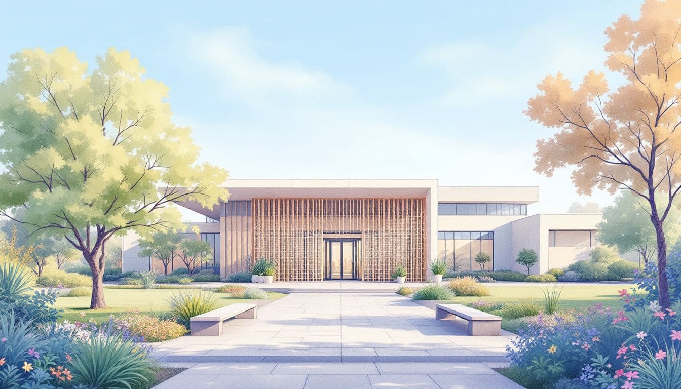 An exterior view of the Bay Area CBT Center in Oakland, showcasing its accessibility.