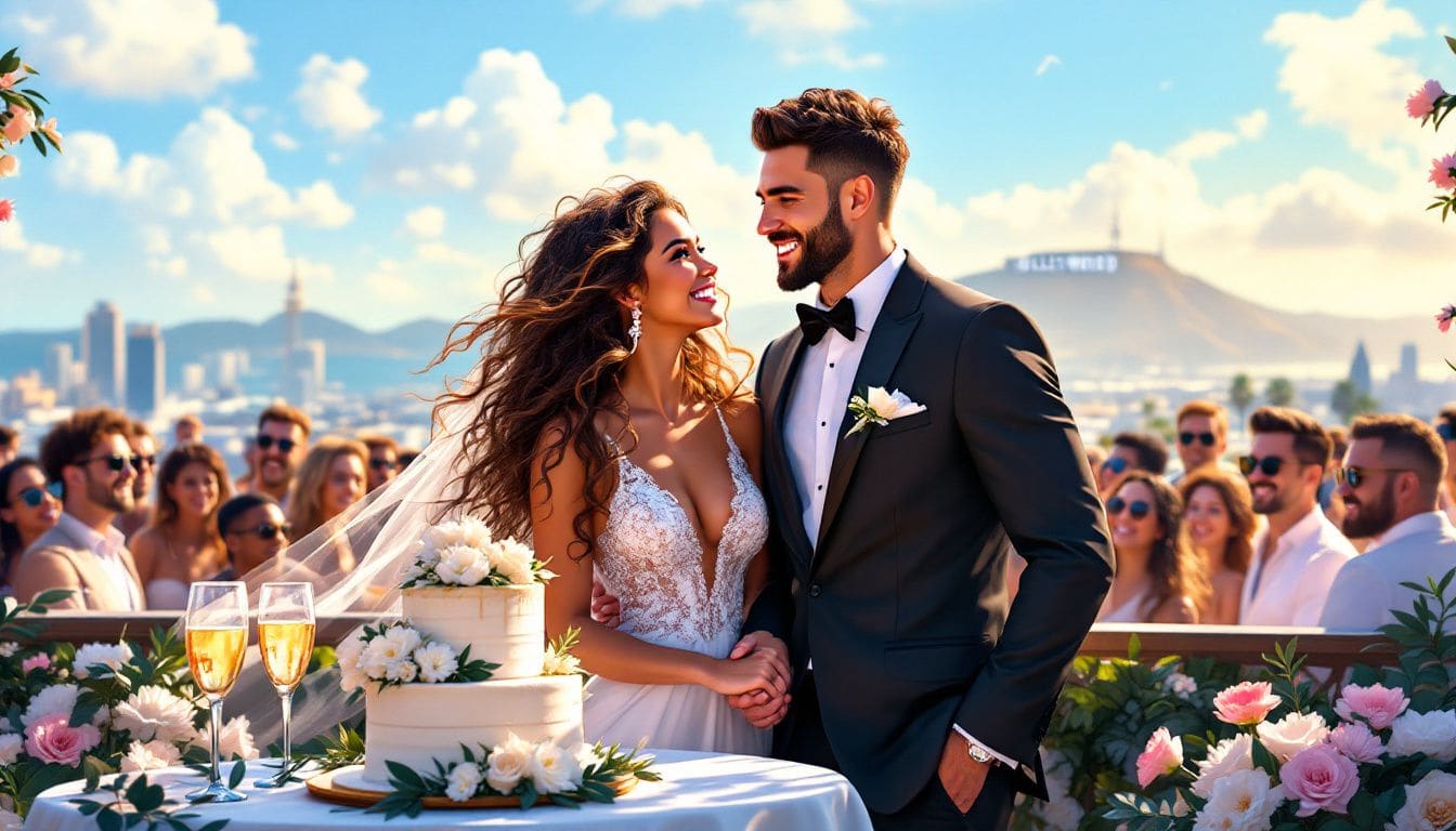 A happy couple celebrating their wedding day, a testament to successful premarital counseling.