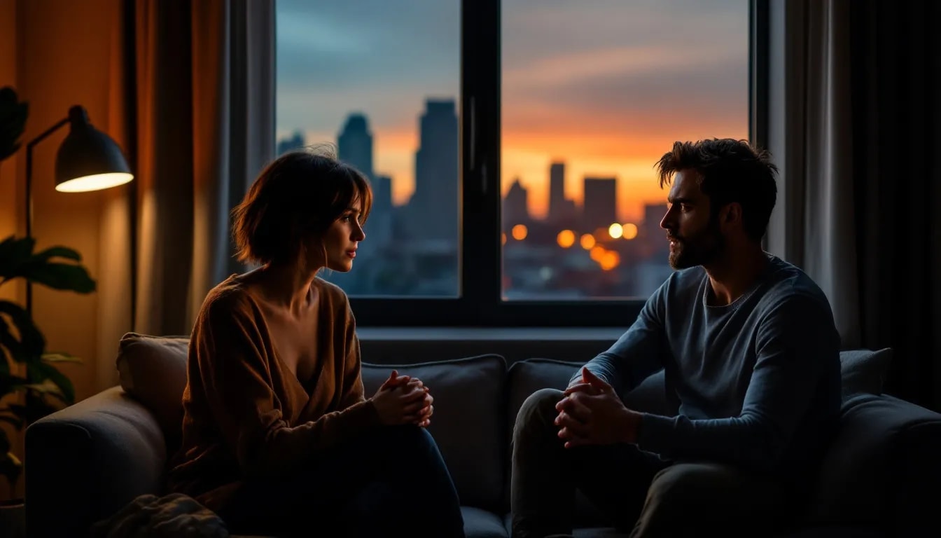 A therapist guiding a couple through their therapy session to improve their relationship.