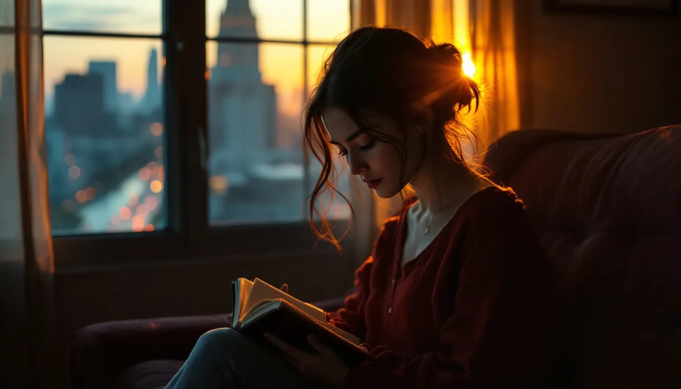 A person reflecting on their personal growth journey through therapy.