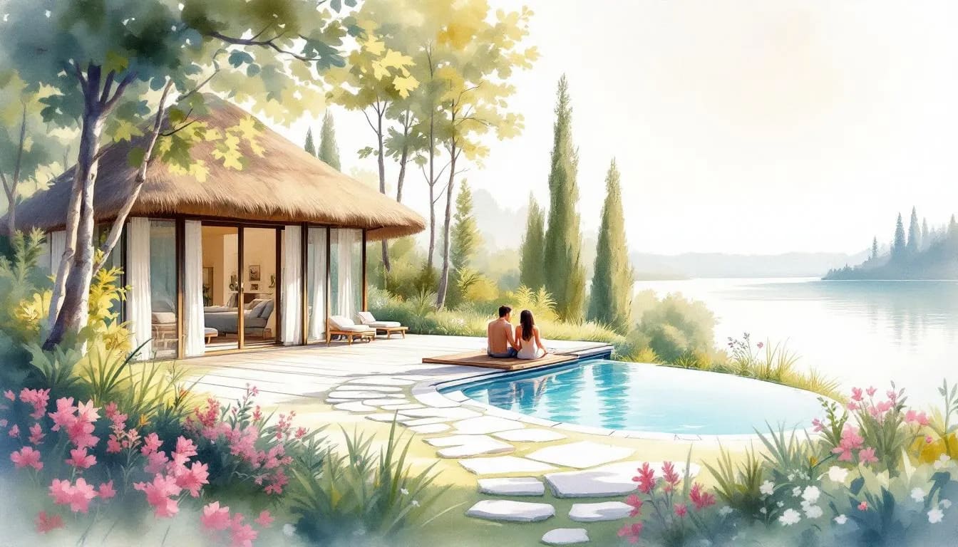 Luxurious and romantic accommodations for couples at an all-inclusive retreat, perfect for relaxation and intimacy.