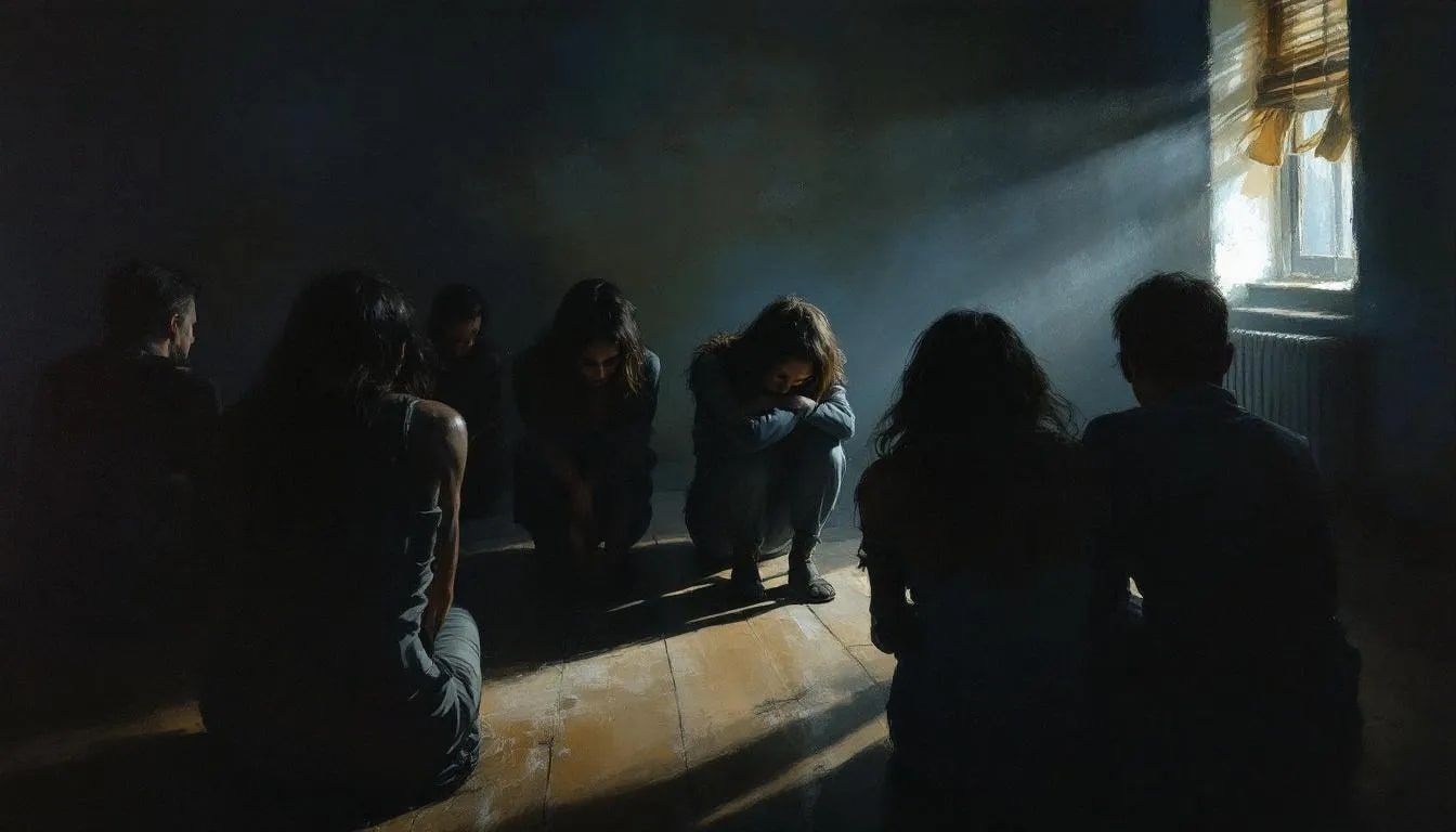 A supportive group session focused on healing from complicated grief.