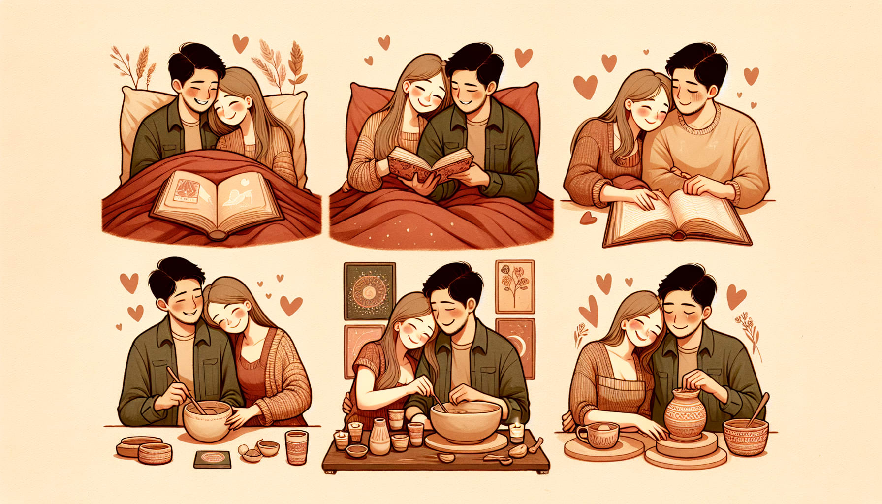 Illustration of a couple strengthening their emotional bonds