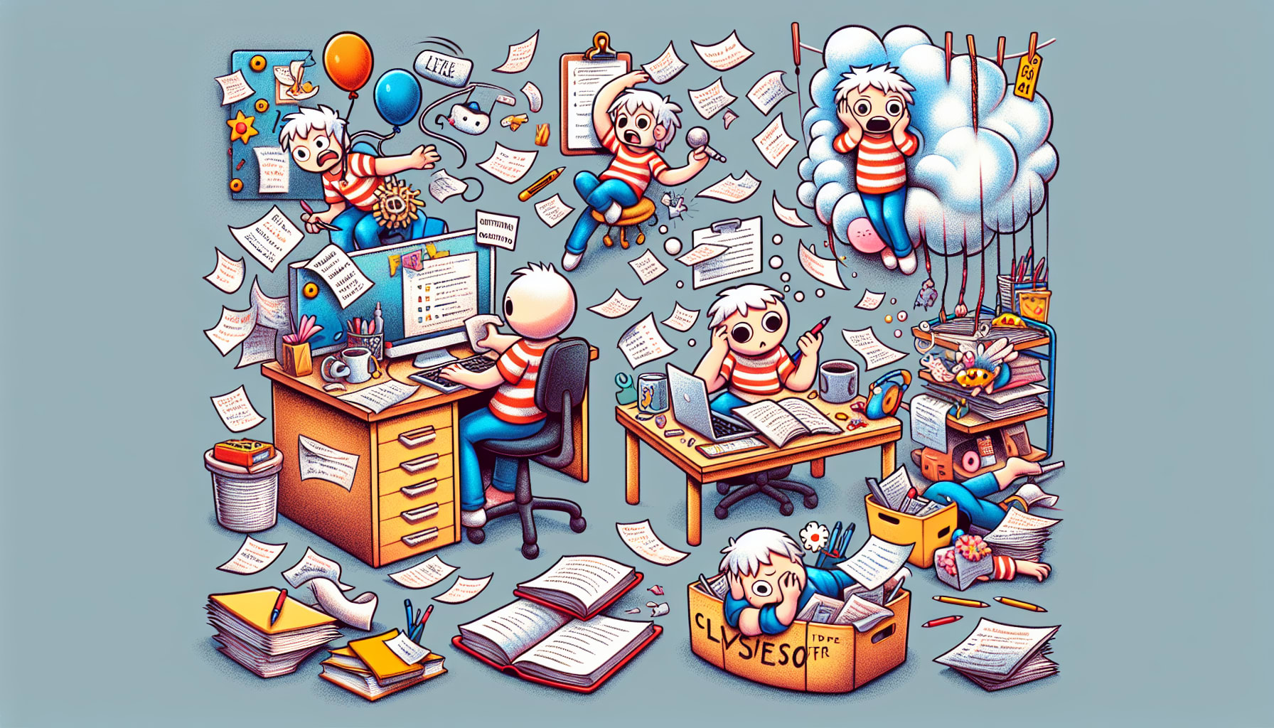A visual representation of symptoms associated with Inattentive Type ADHD.