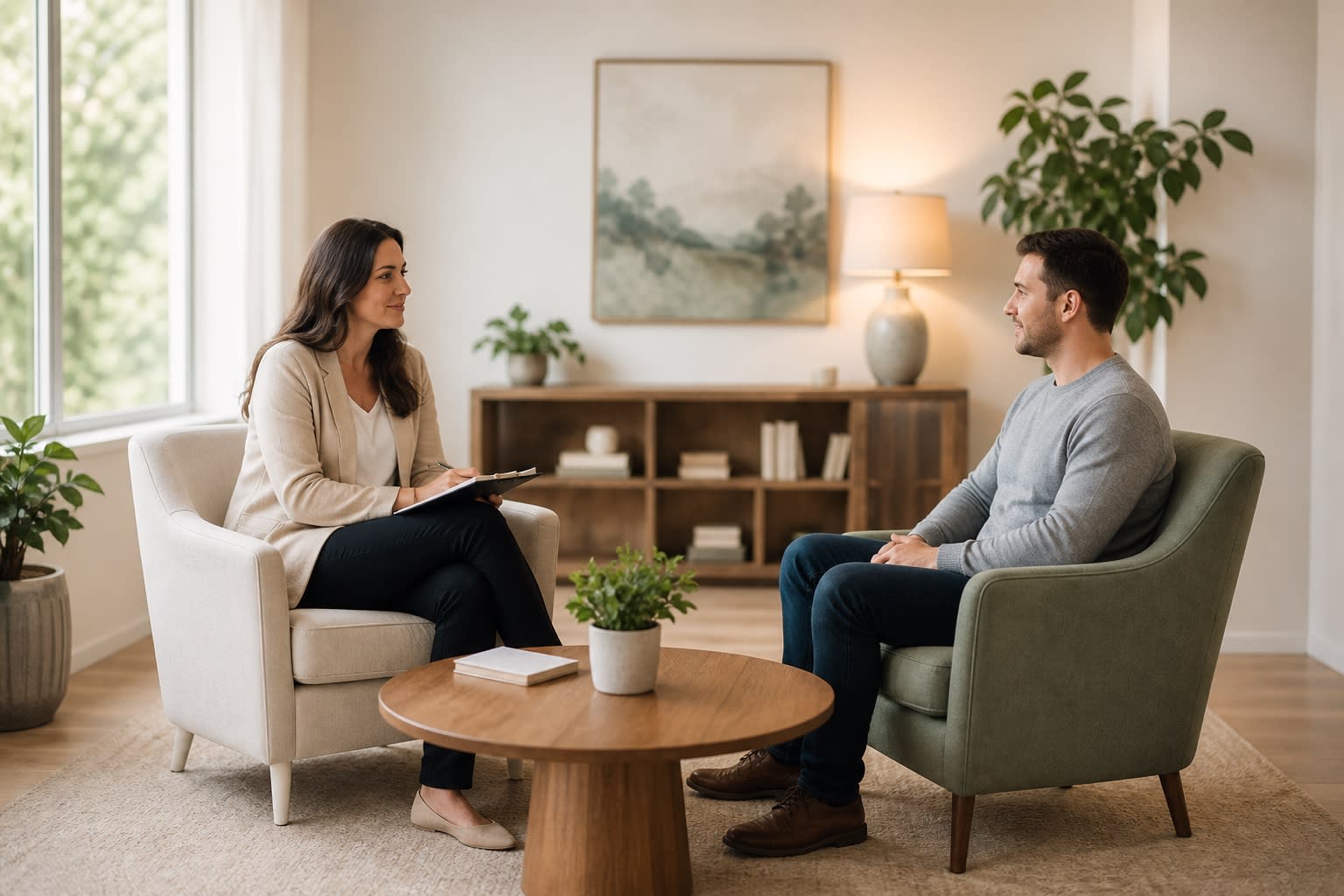 Roseville therapists in session — psychotherapists in Roseville, CA at Bay Area CBT Center