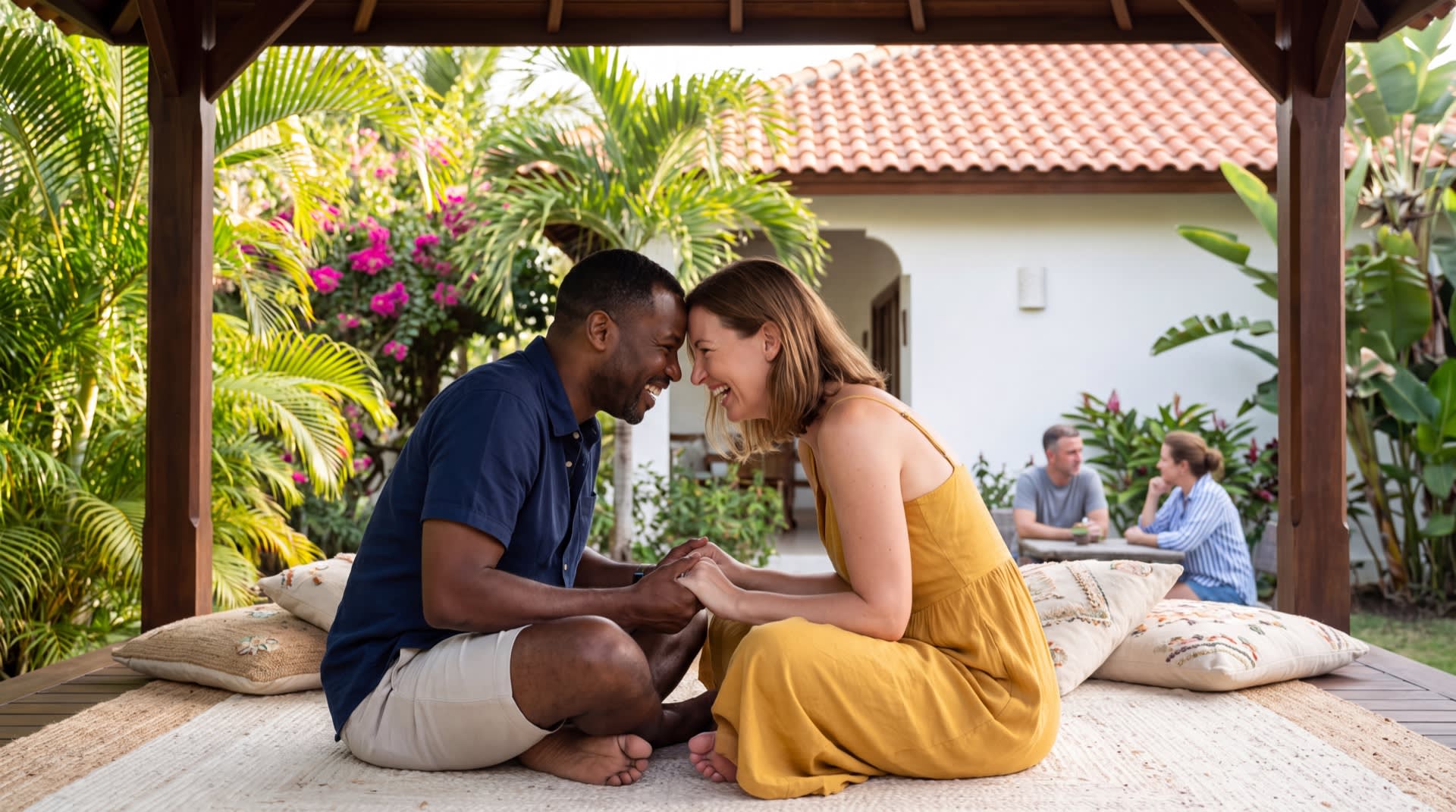 Couples enjoying the benefits of attending a marriage retreat, showcasing connection and happiness.