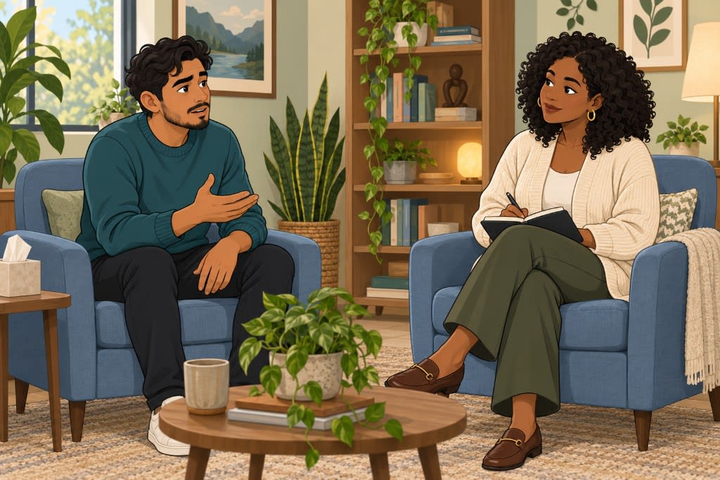 Illustration of therapy for triangulation and needing therapist san francisco