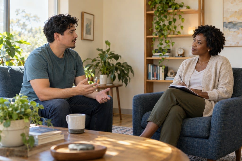 Client receiving individual therapy support for relationship trauma.