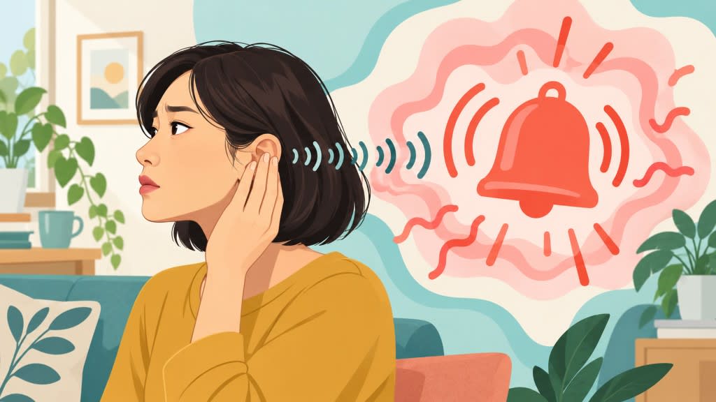 How the brain processes trigger sounds in misophonia, with a woman reacting to a ringing bell