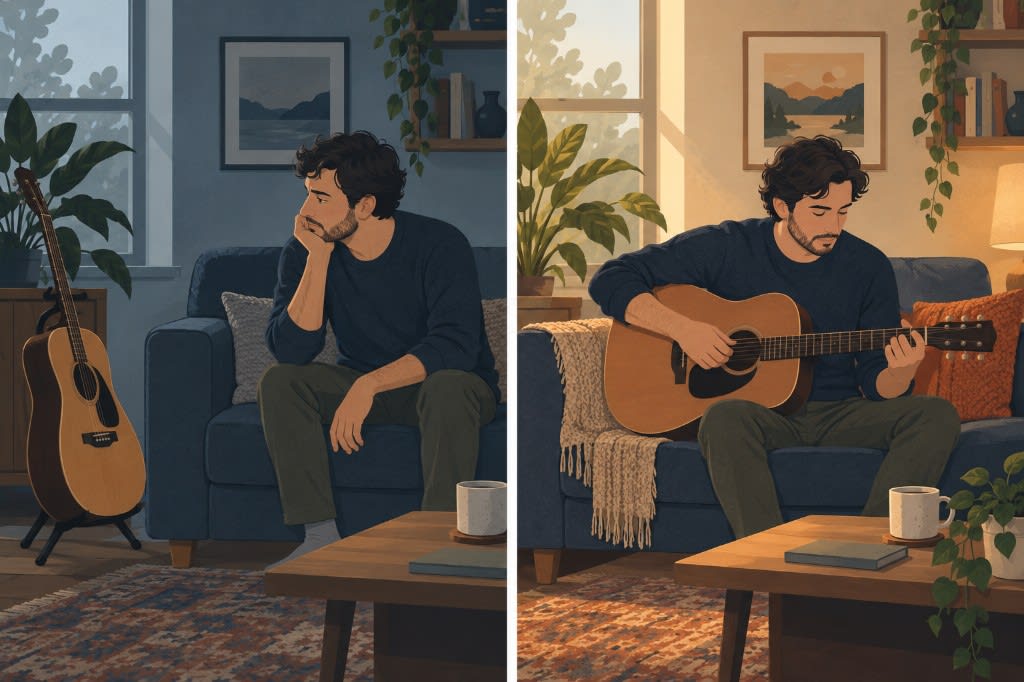 Wanting vs liking in anhedonia: the same guitar unused on the left and played on the right