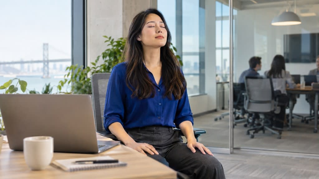 Practical meditation strategies for adults with ADHD: a brief breathing reset at a desk overlooking the Bay