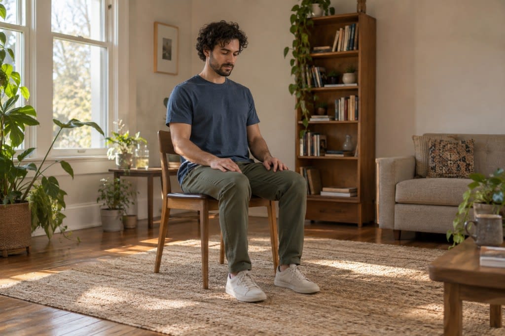 How to meditate for beginners: beginning with a comfortable posture on a chair