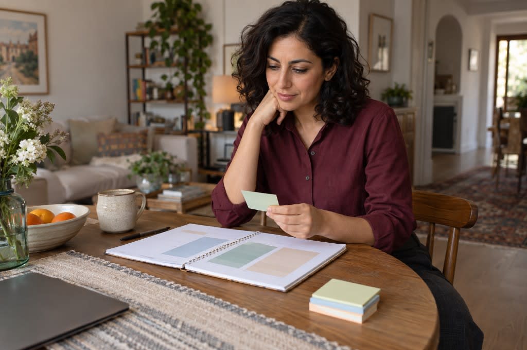 Planning the week on paper at the kitchen table, choosing a few priorities instead of a long list