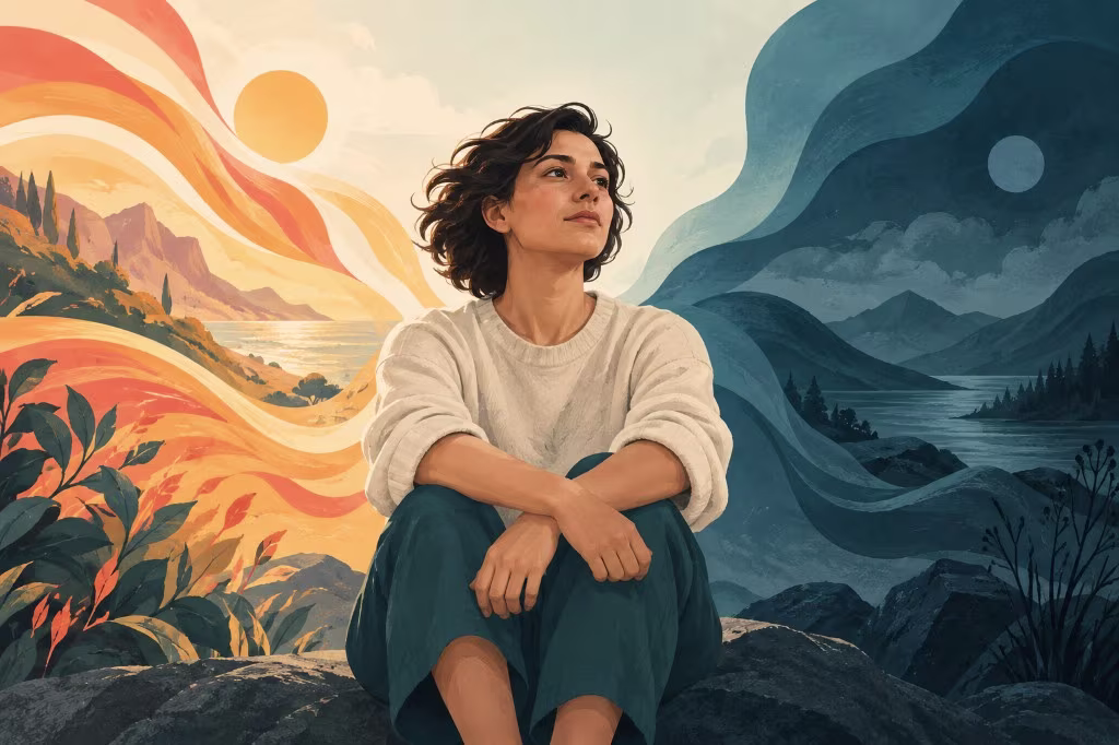 What is bipolar disorder: sitting with both elevated and low mood states